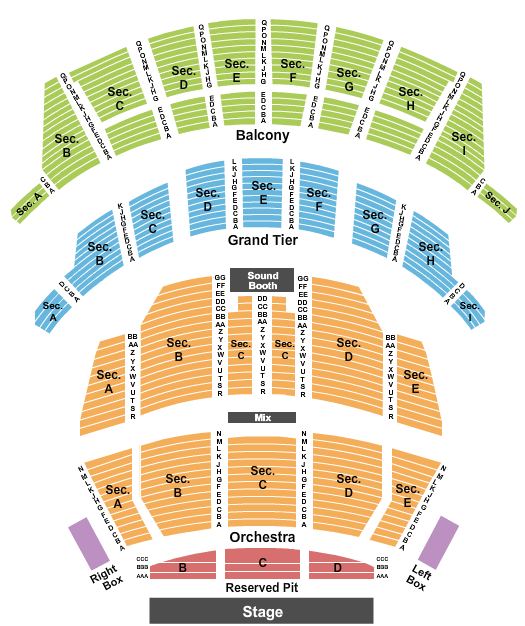 Altria Theater MJ Seating Chart